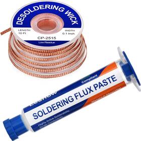 Ft-01 -ft 445020165194 Solder Flux Paste And Wick Braid No Clean Soldering 10cc