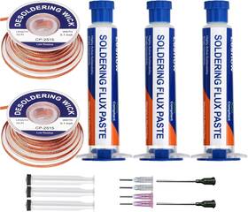 Ft-01 -ft 445032649682 Solder Wick Braid And Flux Paste No Clean Soldering 10cc