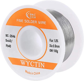 0.8mm 100g 60/40 Rosin Core Tin Lead Roll Soldering Solder Wire