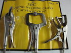 00416 Set 10 3pc Locking Plier Vise " Clamp Grip Welding