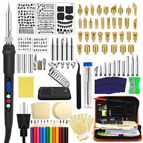 112pcs Wood Burning Kit Professional Tool With Lcd Display