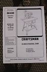 113.197150 113.197110 Radial Craftsman Manual Models 10