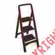 17lbs Cosco 3 Step Wood Folding Stool 44 X 17 25 225 Pound Capacity Weight