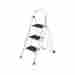 252204 Vonhaus 3 Step Ladder Folding Stool Multi Purpose Lightweight Non Slip Platform Chair 095362252204