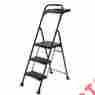 Gls-3hdt 3-step Gorilla Ladders New Steel Pro-grade Project Folding Step Stool Ladder With 250 Lbs Max 22571 01052
