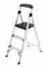 Gls-gla-3 3-step Gorilla Ladders New Aluminum 225 Lb Step Stool Ladder W Utility Tray