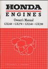 Gx240 340 270 Engines 390 Owners 1997 Honda Manual