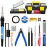 4478554924 Unbranded Soldering Iron Kit Electronics Tips Tool Portable Adjustable Temperture