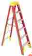 6208 Werner 8 Ft Fiberglass 300 Lb Stepladder Step Ladder Tools Holder Jobsite Reach