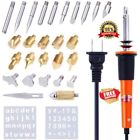 703929590149 Vastar Wood Burning Kit Soldering Tips Set Pyrography