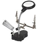 717122 Stalwart Helping Hand Magnifier Stand Magnifying Led Iron 822440717122
