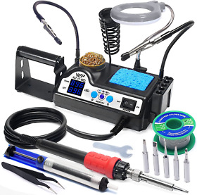 927-iv Soldering Station Kit High-power 110w With 3 Preset Channels Sleep Mode