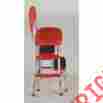 97013 Cosco Kitchen Step Stool Steel Chair Seat Ladder Counter Height Cushioned Retro Red 791756197013 97013 Cosco Kitchen Step Stool Steel Chair Seat Ladder Counter Height Cushioned Retro Red 791756197013