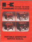 99964-0019-03 Service List 307 Generator Manual Cover Kawasaki Portable