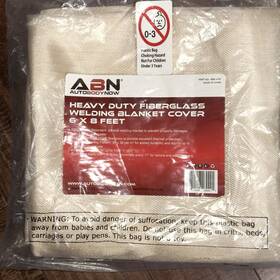 4187 Abn Heavy-duty Fiberglass Fire Retardant Welding Blanket 6x8ft Large New 4187 Abn Heavy-duty Fiberglass Fire Retardant Welding Blanket 6x8ft Large New