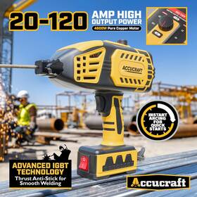 Pewm110 Accucraft 110v Handheld Welder With Igbt Inverter 5 Variable Current Adjustment 3/32 Inch -1/8