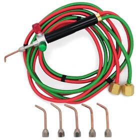 Aekeatda 796096736205 Mini Gas Little Torch Soldering Welding Gun Kit With 5 Tips Fit For Hoses Jew