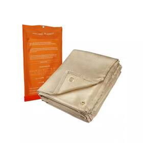 Ahfiwaso 711181853421 Fiberglass Welding Blanket Heavy Duty Curtain With Metal Buckles Fire La