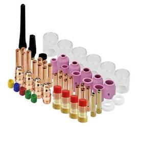 Aic 751433856404 81pcs Tig Welding Torch Accessories Kit Collets Body Glass Cup Alumina Nozzle
