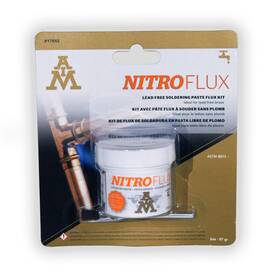 Aim 773192176524 Nitroflux Solder Paste Flux Kit With Brush For Plumbing And General Purposes