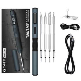 100w Alientek T80p C2c 4 Soldering Iron Kit Fast Heating T80/t80p Digital Pd/qc T