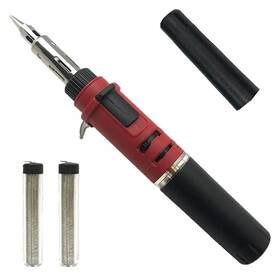 All Splendid You Can Make It 711766293260 Industrial Butane Soldering Iron Set-with 5 Tips And Solder Wire