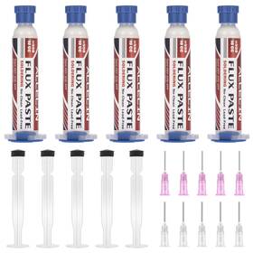 Allecin Aec-558-5pcs No Clean Soldering Flux 558 10cc 10ml Lead-free Less-smoke Rosin Solder Fluxs