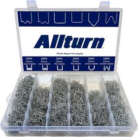 Allturn 695639764630 3000 Pieces Hot Staples Plastic Welder Welding Wave Corner