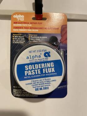 51011 Alpha Fry Non-electrical Soldering Paste Flux 2oz Model Metal Cleaner