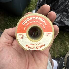 12406 Alphametals 40/60 Acid Core Solder 16oz