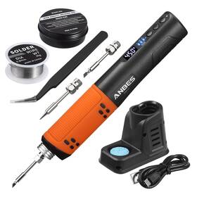 Anbes 975575937560 Cordless Soldering Iron Kit - 5v 8w Usb Rechargeable Solder Pen With Dig