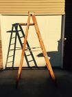 W378s Antique Vintage Wood Steampunk 8 Ladder Wooden Werner Step Cool Tall W378s Antique Vintage Wood Steampunk 8 Ladder Wooden Werner Step Cool Tall
