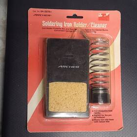 64-2078a Archer Soldering Iron Holder/cleaner Black Model Mpn 64-2078