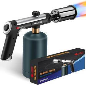 Artflamm 744110479676 Powerful Propane Torch Gun Flamethrower With Turbo Mode Charcoal Lighter