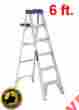 As2106 Louisville Ladder New Antislip Stepladder Aluminium 6 Ft Height 250 Lb Capacity 5 Steps 728865098917 As2106 Louisville Ladder New Antislip Stepladder Aluminium 6 Ft Height 250 Lb Capacity 5 Steps 728865098917