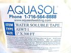 Aswt-1 Aquasol Water Soluble Tape Ft Aswt-1 Aquasol Water Soluble Tape Ft