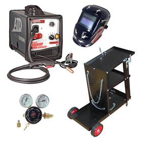 3130k Atd 120 V 130 A Mig/flux-core Welder W Cart Helmet And Regulator