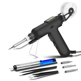 Aucanla 795847021614 Soldering Iron Kit 80w 110v Automatic Gun With Ceramic Heater 8-i Aucanla 795847021614 Soldering Iron Kit 80w 110v Automatic Gun With Ceramic Heater 8-i