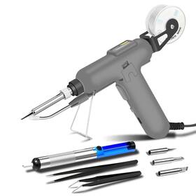Aucanla 795847021690 Soldering Iron Kit 80w 110v Automatic Gun With Ceramic Heater 8-i Aucanla 795847021690 Soldering Iron Kit 80w 110v Automatic Gun With Ceramic Heater 8-i
