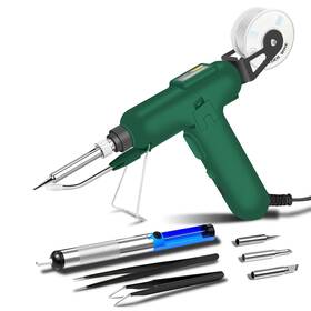 Aucanla 795847021706 Soldering Iron Kit 80w 110v Automatic Gun With Ceramic Heater 8-i Aucanla 795847021706 Soldering Iron Kit 80w 110v Automatic Gun With Ceramic Heater 8-i