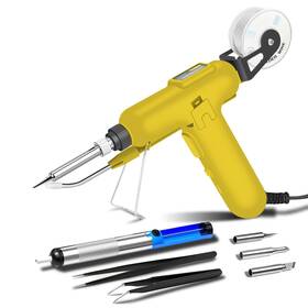 Aucanla 795847021799 Soldering Iron Kit 80w 110v Automatic Gun With Ceramic Heater 8-i