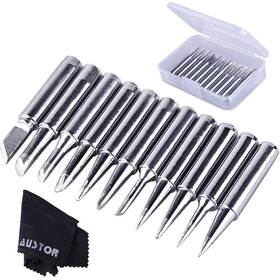 900m-t Austor 445013669630 11 Pieces Soldering Iron Tips Kit And 1 Piece Cleaning Cloth With 900m-t Austor 445013669630 11 Pieces Soldering Iron Tips Kit And 1 Piece Cleaning Cloth With