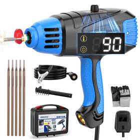 Mma-90f Azzuno 110v Handheld Arc Welding Machine Portable Welder Tool Kit Mma