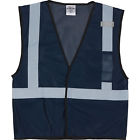 B127-s-m Ml Kishigo Mens Enhanced Visibility Economy Mesh Navy 801094950710