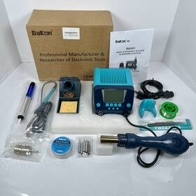 Bk881 Bakon 2-in-1 Soldering Station Hot Air Rework Gun 110v Digital Control