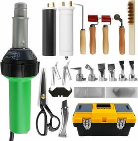 Bbteqekn-u85kc Bbteqekn Professional Pvc Roofing Welding Tools Hot Air Plastic Welder Heat Gun Kit Wel