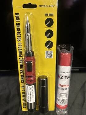 Bsg-668r Berkling 3-in-1 Pro Grade Butane Soldering Iron/torch W New Bsg-668r Berkling 3-in-1 Pro Grade Butane Soldering Iron/torch W New