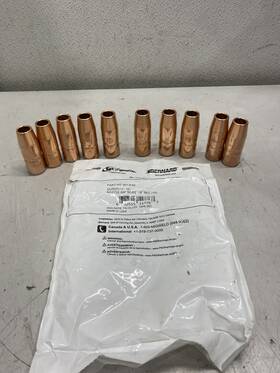 401-6-62 Bernard 5/8 Inch Bore 1/8 Rec Welding Nozzle Pack Of 10 401-6-62 Bernard 5/8 Inch Bore 1/8 Rec Welding Nozzle Pack Of 10