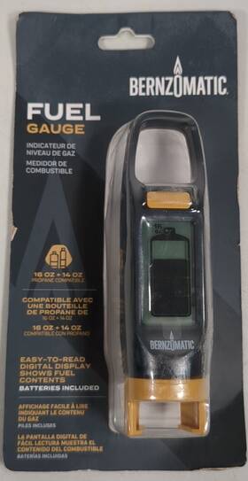 419964 Bernzomatic 014045236782 Digital Display Fuel Gauge 14/16oz Propane Tank Compatible