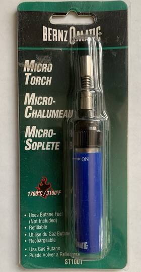 St100t Bernzomatic 070042191394 Bernz-o-matic Micro Flame Butane Torch St100t Bernzomatic 070042191394 Bernz-o-matic Micro Flame Butane Torch
